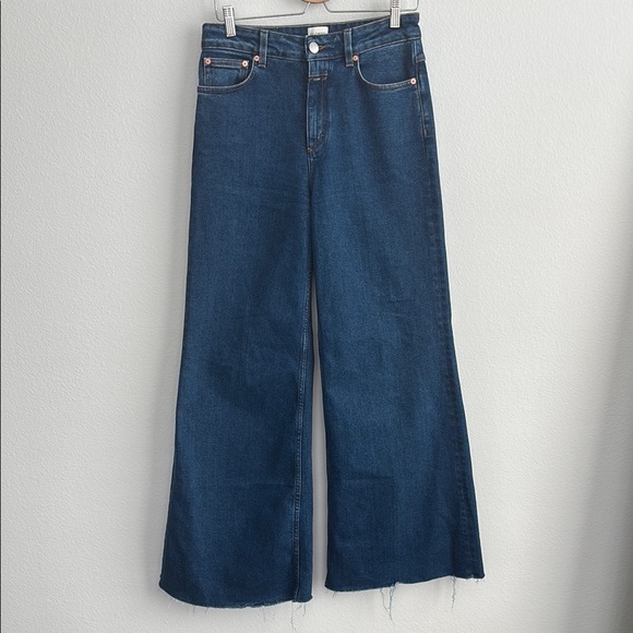 Closed Dark Wash Ultra Wide Leg Jeans - Picture 1 of 6